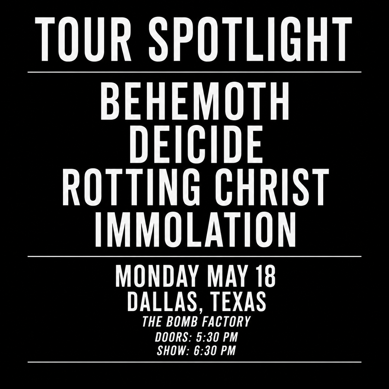 Tour Spotlight